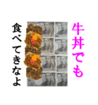 【実写】牛丼（個別スタンプ：8）
