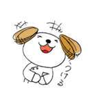 くま、うさぎ、女の子、レーサー、犬（個別スタンプ：3）