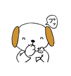 くま、うさぎ、女の子、レーサー、犬（個別スタンプ：5）