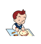 くま、うさぎ、女の子、レーサー、犬（個別スタンプ：7）
