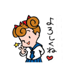 くま、うさぎ、女の子、レーサー、犬（個別スタンプ：21）