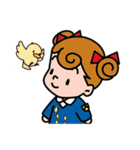くま、うさぎ、女の子、レーサー、犬（個別スタンプ：28）