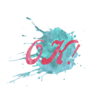 Watercolor word（個別スタンプ：8）