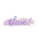 Watercolor word（個別スタンプ：18）