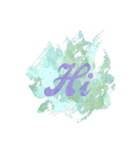 Watercolor word（個別スタンプ：21）