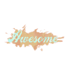 Watercolor word（個別スタンプ：22）