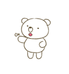 White Chubby Bear（個別スタンプ：24）