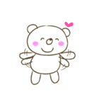 White Chubby Bear（個別スタンプ：35）