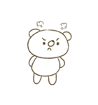 White Chubby Bear（個別スタンプ：37）