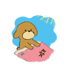トイプードルのまっ茶くん（個別スタンプ：3）