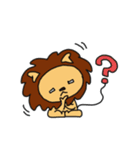 ライオンさんとウサギさん（個別スタンプ：34）