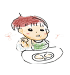 Sun flower baby girl（個別スタンプ：7）