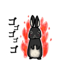 モナカです（黒ウサギ）（個別スタンプ：15）