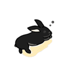 モナカです（黒ウサギ）（個別スタンプ：21）