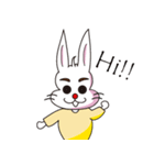 PP yellowish rabbit（個別スタンプ：3）