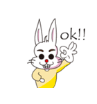 PP yellowish rabbit（個別スタンプ：6）