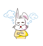 PP yellowish rabbit（個別スタンプ：12）