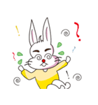 PP yellowish rabbit（個別スタンプ：19）