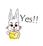 PP yellowish rabbit（個別スタンプ：21）