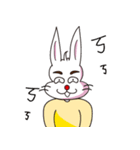 PP yellowish rabbit（個別スタンプ：22）