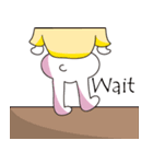 PP yellowish rabbit（個別スタンプ：28）