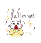 PP yellowish rabbit（個別スタンプ：32）