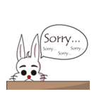 PP yellowish rabbit（個別スタンプ：34）
