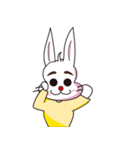 PP yellowish rabbit（個別スタンプ：37）