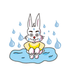 PP yellowish rabbit（個別スタンプ：38）