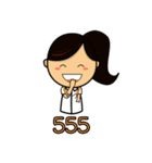Cute Medical student GIRL TH（個別スタンプ：7）