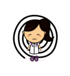 Cute Medical student GIRL TH（個別スタンプ：17）