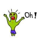 Alien green life (en)（個別スタンプ：2）