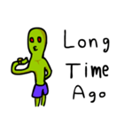 Alien green life (en)（個別スタンプ：10）