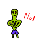Alien green life (en)（個別スタンプ：11）