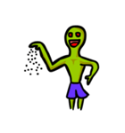 Alien green life (en)（個別スタンプ：15）