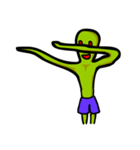Alien green life (en)（個別スタンプ：16）