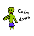 Alien green life (en)（個別スタンプ：19）