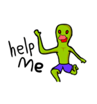Alien green life (en)（個別スタンプ：21）
