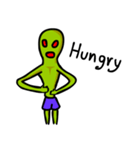 Alien green life (en)（個別スタンプ：24）
