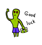 Alien green life (en)（個別スタンプ：26）