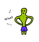 Alien green life (en)（個別スタンプ：27）