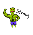 Alien green life (en)（個別スタンプ：31）