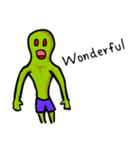 Alien green life (en)（個別スタンプ：32）