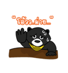Black Bear Happy ＆ Fun（個別スタンプ：28）