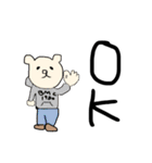 へなちょこくまさん。（個別スタンプ：21）