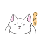白猫ルネくん（個別スタンプ：6）