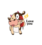 Love of an Dairy Cow Animated（個別スタンプ：5）