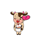 Love of an Dairy Cow Animated（個別スタンプ：9）