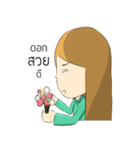 Lucy brown head（個別スタンプ：7）