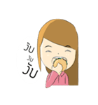 Lucy brown head（個別スタンプ：15）